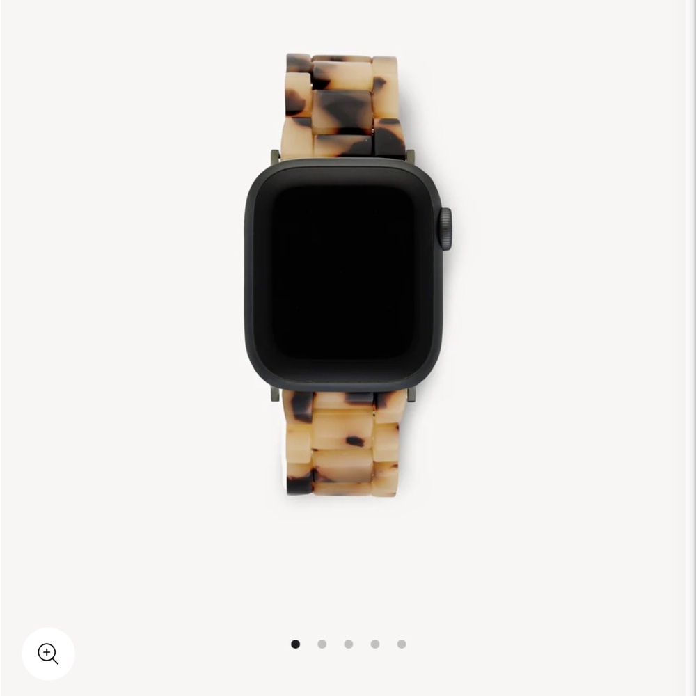 Tortoise Shell Pattern Watch with Black Face